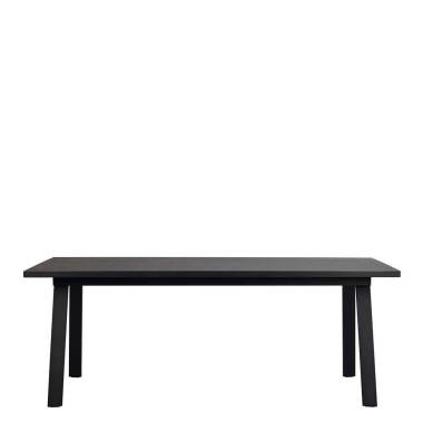 Moderner Esszimmer Tisch in Schwarz 100 cm tief