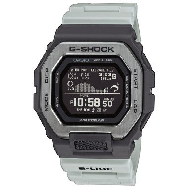 Runde Sportuhr & Casio GBX-100TT-8ER G-Shock G-Lide Digitaluhr Hellgrau/Dunkelgrau