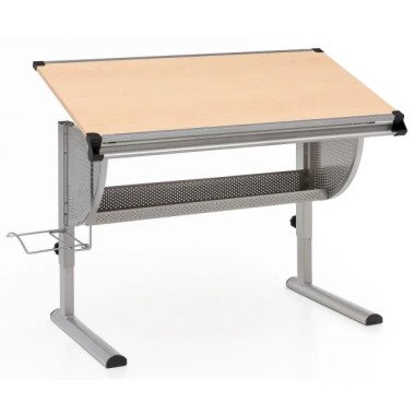 Schreibtisch braun/ grau 118 x 62 cm