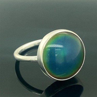 Silber Minimal Sense Stein Ring , Handgemachter