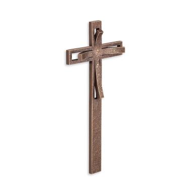 Besonderes Deko Kreuz vom Bildhauer aus Bronze
