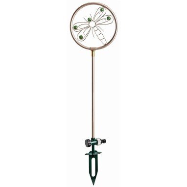Impulsregner & Rasensprenger Libelle Kupfer Rotierend mit Erdspieß Kreisregner