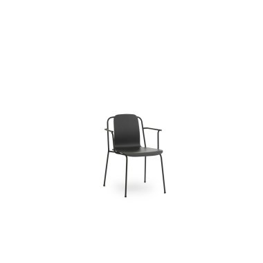 Normann Copenhagen Studio Stuhl mit Armlehne schwarz