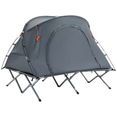 Outsunny Campingbett mit Zelt erhöhtes Feldbett