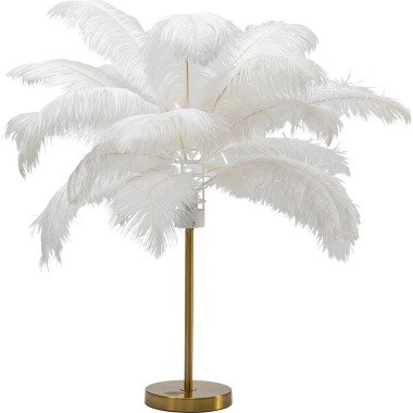 Tischleuchte Feather Palm Braun 60cm