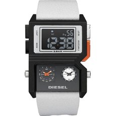Uhrenarmband Diesel DZ7175 Leder Weiss 30mm