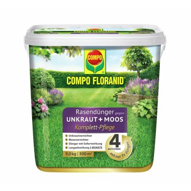 COMPO Floranid Rasendünger gegen Unkraut 9 kg