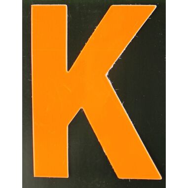 Conacord Reflektierender Klebebuchstabe K orange K