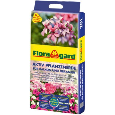 Floragard Aktiv Pflanzenerde für Balkon und