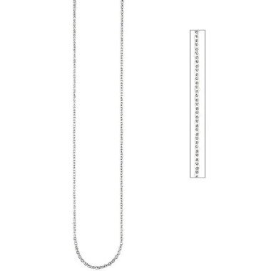 Halskette Edelstahl 2,0 mm 47 cm Kette Karabiner CJ