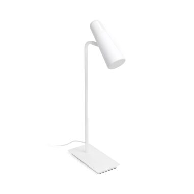 LAO LED weiß minimalistische Schreibtischlampe