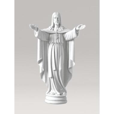Marmorguss Jesus Skulptur kaufen Christus Benedicta / 108x60x37cm (HxBxT)