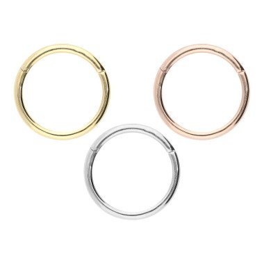 Nasenring aus Gold & Piercinginspiration 18 Karat | 750Er Gold Ring Clicker