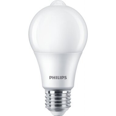 Philips LED-Lampe E27 A60 Sensor 8W 2.700K matt