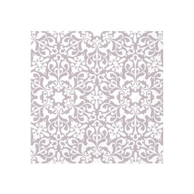Quadratische Serviette mit Muster, L33/B33 cm, braun