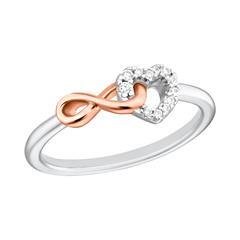 Ringe mit Herz & Ring für Damen aus 925er Silber mit Herz, Infinity