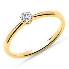 Verlobungsring aus Metall & Verlobungsring aus 585er Gold mit Diamant