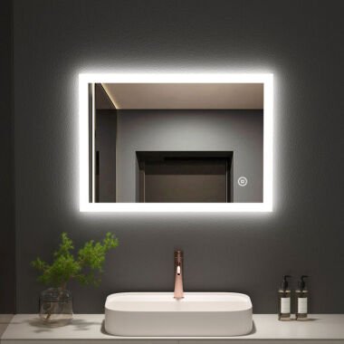 Badspiegel mit Beleuchtung 70x50 Badezimmerspiegel