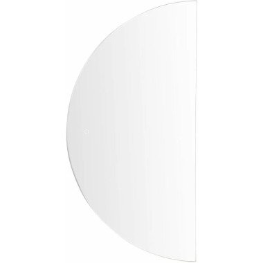 Beliani Badspiegel mit LED-Beleuchtung silber