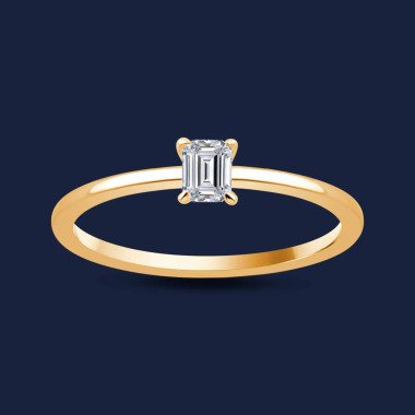 Caress Emerald Ring 14k Gelbgold  / 0.30ct