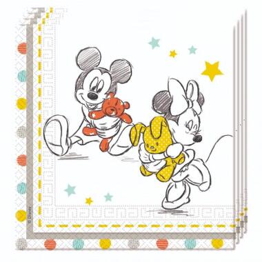 Disney Mickey & Minnie Mouse Babyparty-Servietten