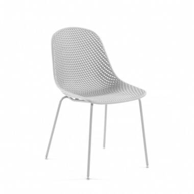 Esstisch Stühle in Weiß Skandi Design (4er Set)