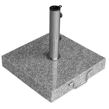 Grau Sonnenschirmständer Granit 40kg rollbar