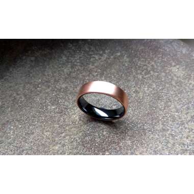 Keramik-Ring aus Metall & Ring, Rotgold Oder Gelbgold, Keramikring, Trauring