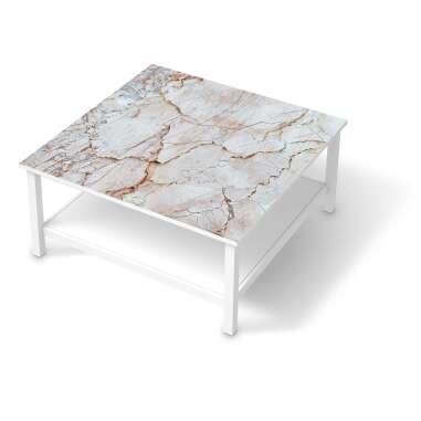 Klebefolie für Möbel IKEA Hemnes Tisch 90x90 cm Design: Marmor rosa