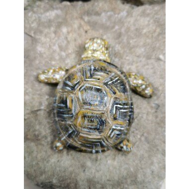 Schildkröte Landschilkröte Handgefertigt Turtle Tierfigur Dekofigur 91