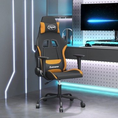 vidaXL Gaming-Stuhl mit Massagefunktion Schwarz