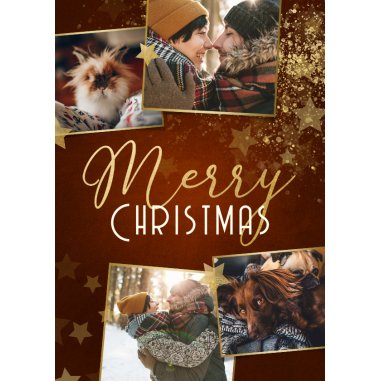 Weihnachtskarte'Merry Christmas'Fotocollage