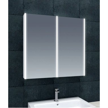 80 cm x 70 cm Spiegelschrank Chou mit LED-Beleuchtung