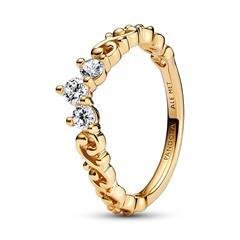 Diadem Ring für Damen, IP Gold