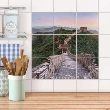 Klebefliesen für Küche & Bad Design: The Great Wall 15x15 cm