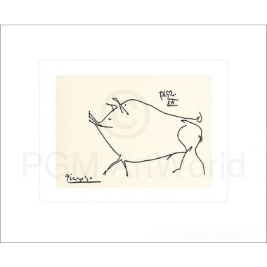 Kunstdruck Pablo Picasso Le petit cochon 60x50cm