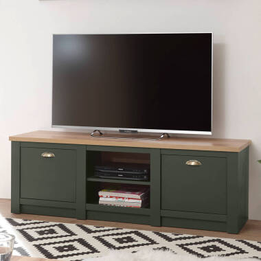 Landhaus TV-Lowboard CINCINNATI-61 in grün
