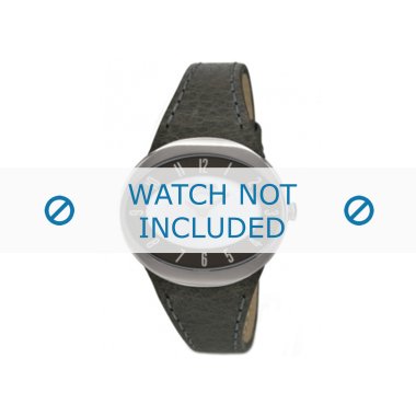 Lederband für Uhren in Grau & Uhrenarmband Boccia 3165-15 Leder Grau 15mm