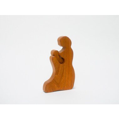 Mutter Mit Kind || Holz | Ulme Figur Deko Weihnachten Maria Jesus Christmas