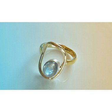 Ring Labradorit 585 Gold