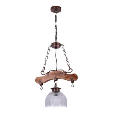 TIBU Pendelleuchte Holz Lampe Esszimmer Vintage