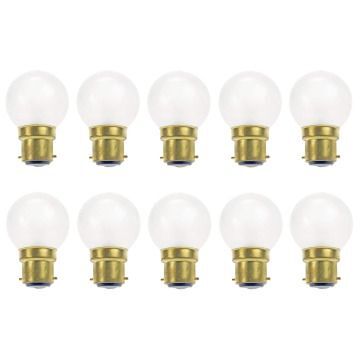 10x Glühbirne Tropfenlampe | B22d Dimmbar | 25W Matt