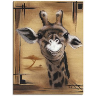 Artland Wandbild »Giraffe«, Giraffen Bilder, (1 St.), als Alubild, Outdoorbild, 