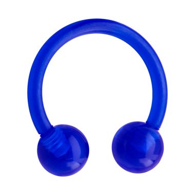Circular Barbell, Acryl, blau