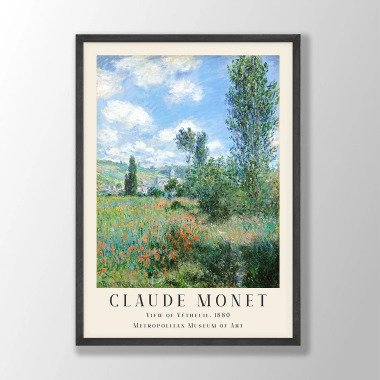 Claude Monet Kunstdruck | Blick Auf Vétheuil