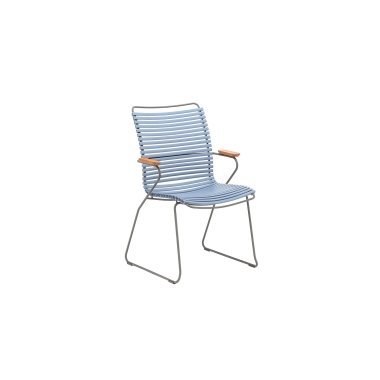 Design Armlehnstuhl & HOUE CLICK Dining Armlehnstuhl mit hoher Lehne taubenblau