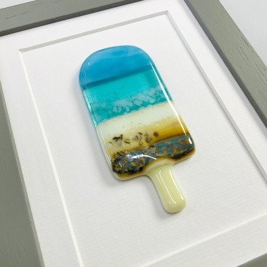 Gerahmtes Glasbild Beach Lolly Von Niko Brown.