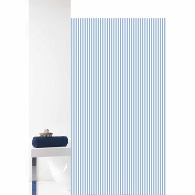 GRUND VERTICAL Duschvorhang 180 x 200 cm Weiß/Blau