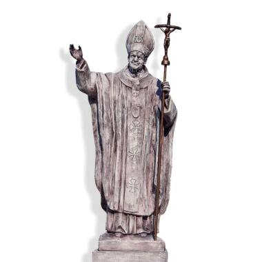 Hochwertige Steinguss Skulptur von Papst Johannes Paul II. Johannes Paul II. /