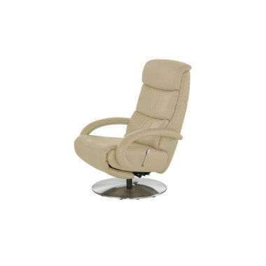 Hukla Leder-Relaxsessel Florian beige Polstermöbel Sessel Fernsehsessel -